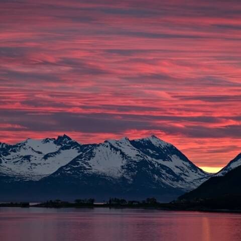 tramonto nello yukon